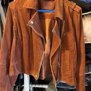 Blank NYC Rust Corduroy Utility Jacket